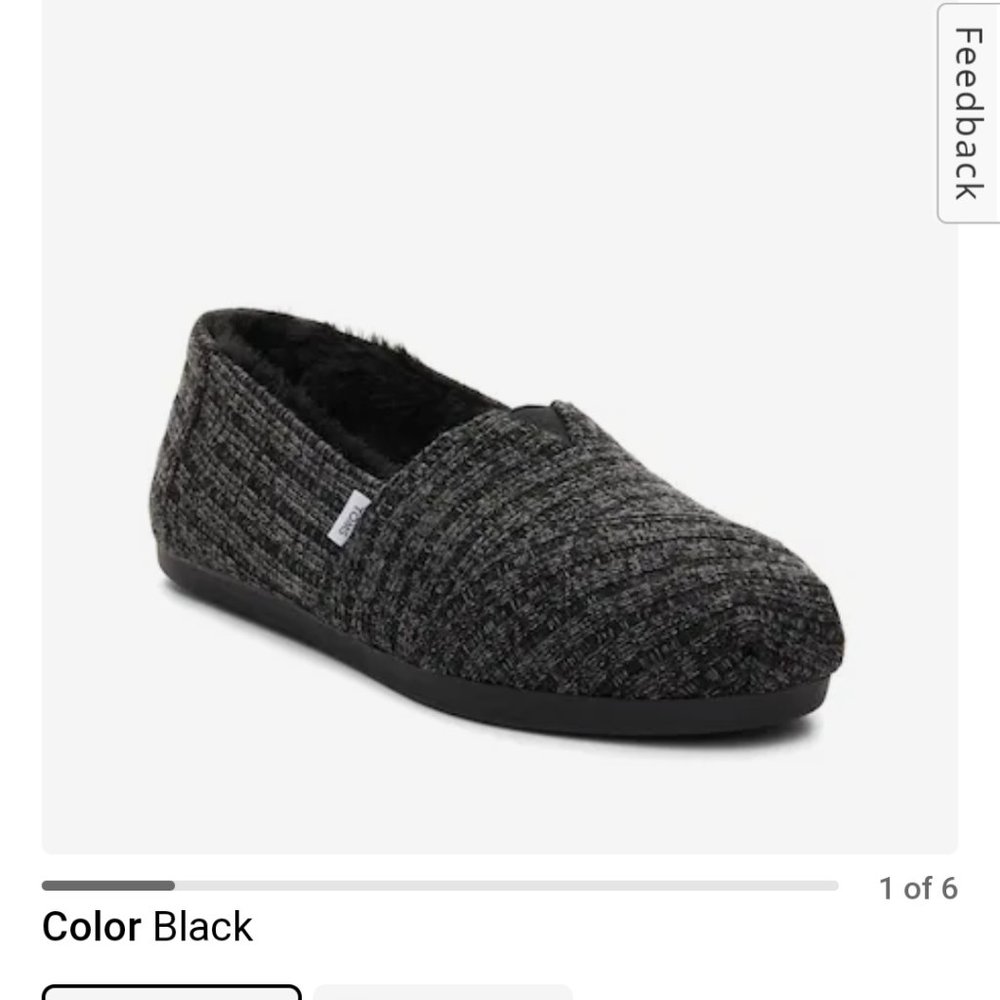 TOMS SLIP ON SHOES